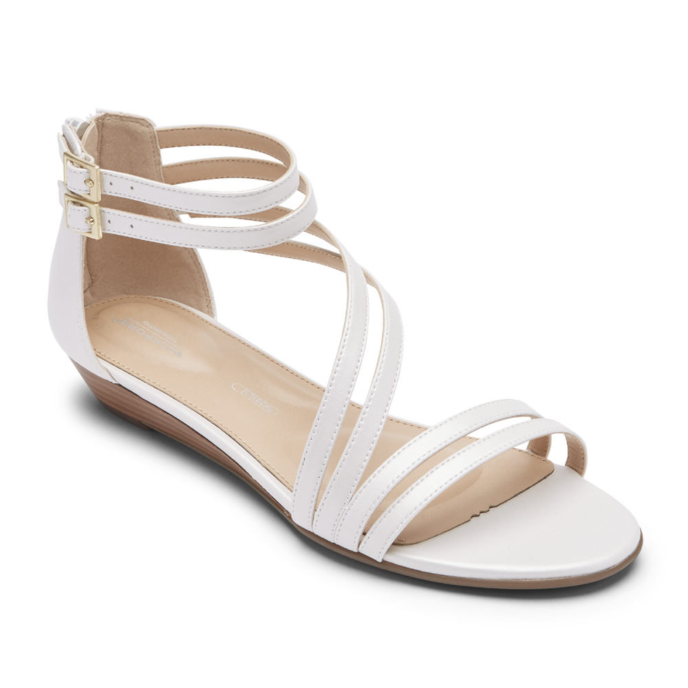 Sandálias Rockport Mulher Branco - Total Motion Zandra Asymmetrical - 76394OEZM